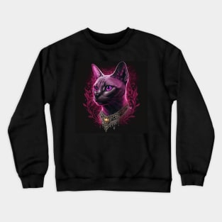 Gothic Burmese Cat Crewneck Sweatshirt